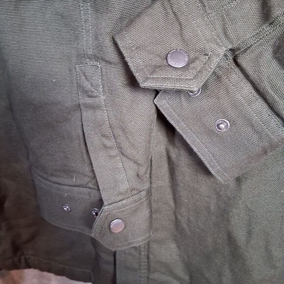 Duluth Fire Hose Jacket Sz 2XLT Flannel Lined Hooded Olive Green Limber Jac NWOT - Picture 5 of 6